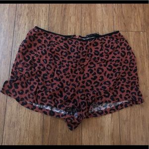 Forever 21 leopard print shorts